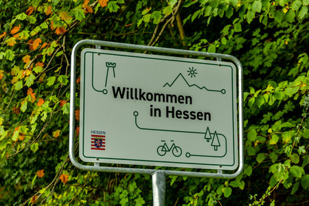 Traveling along the state border between Hesse and Thuringia in the beautiful Eichsfeld region to Hanstein Castle near Bornhagen - Thuringia - Germanyの写真素材