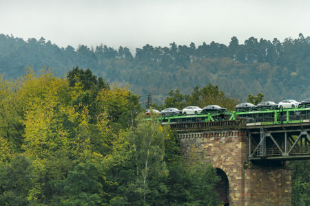 Traveling along the state border between Hesse and Thuringia in the beautiful Eichsfeld region to Hanstein Castle near Bornhagen - Thuringia - Germanyの写真素材