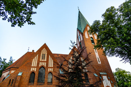 A short walk through the beautiful district town of Soltau and its unique architecture - Lower Saxony - Germanyの写真素材