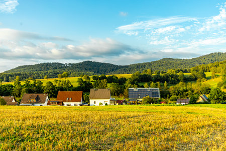 A short late summer hike through the half-timbered town of Schmalkalden in fine weather - Thuringia...