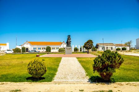 Early summer hike in the beautiful Algarve at the gates of the harbor town of Sagres - Portugalの写真素材