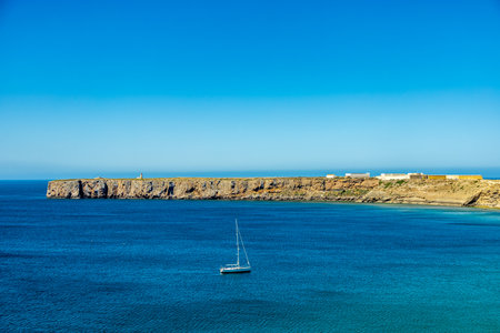 Early summer hike in the beautiful Algarve at the gates of the harbor town of Sagres - Portugalの写真素材