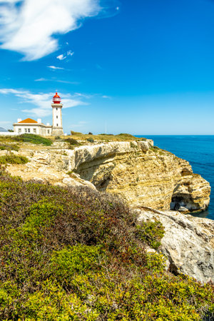 A short visit to the beach in Marinha Bay off the beautiful coast of the Algarve - Portugalの写真素材