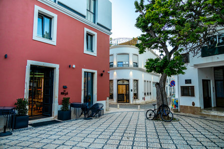 Evening stroll through the coastal town of Lagos in front of the beautiful coastline of the Algarve...