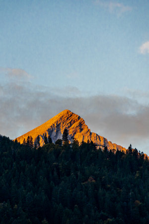 Mountain hike through the beautiful Bavarian Alps just outside Garmisch-Partenkirchen up to the...