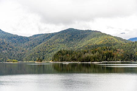 Mountain hike through the beautiful Bavarian Alps just outside Garmisch-Partenkirchen up to the...
