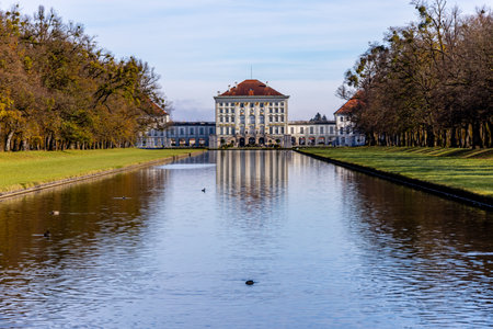 A stroll through the Bavarian capital on a sunny autumn day â Munich â Bavaria â Germanyの写真素材