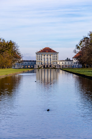 A stroll through the Bavarian capital on a sunny autumn day â Munich â Bavaria â Germanyの写真素材