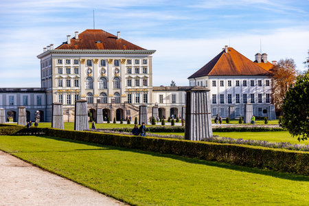 A stroll through the Bavarian capital on a sunny autumn day â Munich â Bavaria â Germanyの写真素材