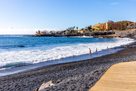Late summer feeling on the Canary Island of Tenerife in the holiday resort of Costa Adeje - Spainの写真素材