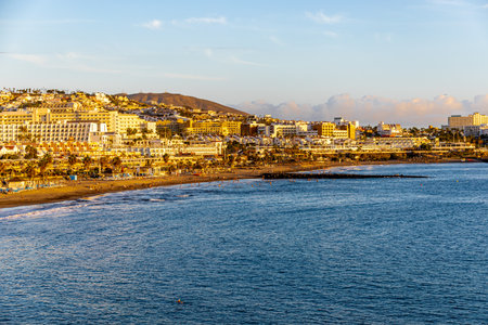 Late summer feeling on the Canary Island of Tenerife in the holiday resort of Costa Adeje - Spainの写真素材