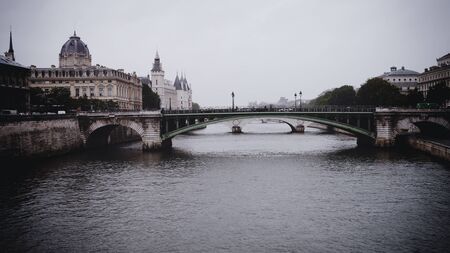 The main river in Paris, taken in spring 2011の写真素材