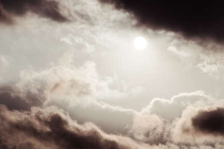 The sky in Alicante in Spain in summer.