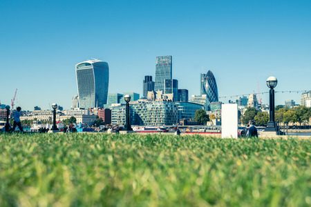 A shot of London in the summer by the Thames.の写真素材