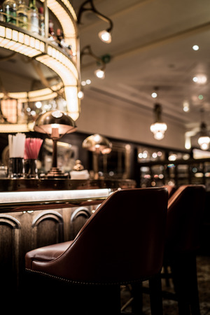 An old bar in a hotel in Budapest.の写真素材