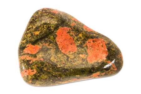 Precious gem on white backgroundの写真素材