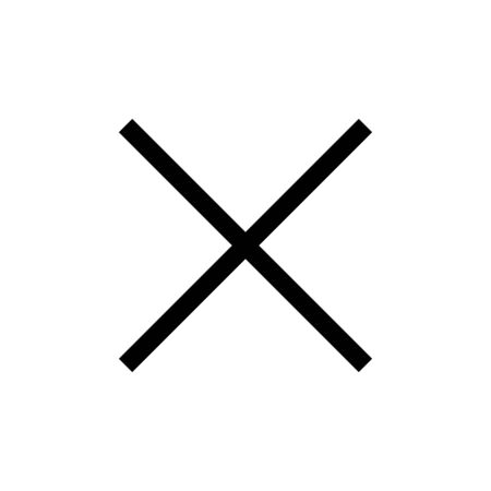 Close icon. Delete icon. remove, cancel, exit symbol
のイラスト素材