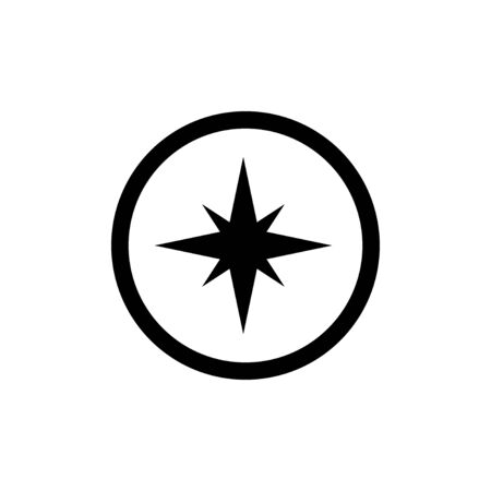 Compass vector icon template. Compass icons on white background.
のイラスト素材