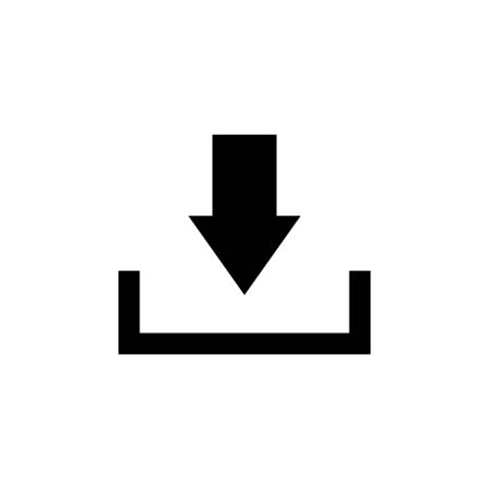 Download icon. Downloading vector iconのイラスト素材