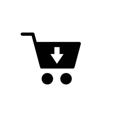Shopping icon isolated on white background. Shopping cart icon. Basket icon. Trolley
のイラスト素材
