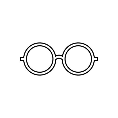 Glasses icon vector isolated on white background. Stylish Eyeglasses. Glasses icon on white background. Optical concept.のイラスト素材
