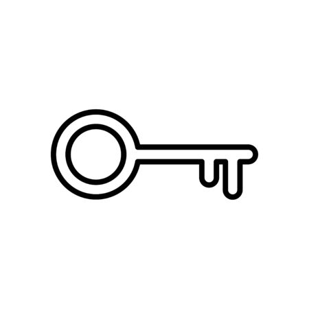 Key icon isolated on white background. Key vector icon. Key symbol
のイラスト素材