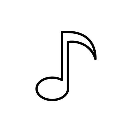 Music icon isolated on white background, music vector icon, Melody, song, note, sound, audio sign
のイラスト素材