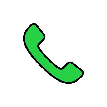 Call icon isolated on white background. Phone icon vector. mobile phone. telephone icon
のイラスト素材