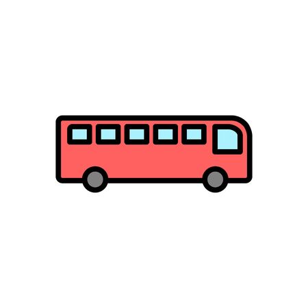 Bus Icon isolated on white background. Black bus vector icon
のイラスト素材