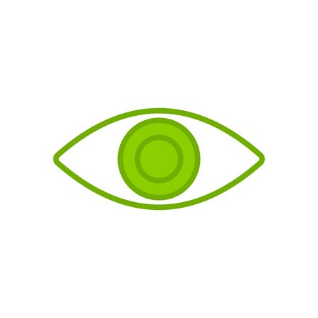 Eye icon isolated on white background. Look and Vision icon. Eye vector iconのイラスト素材