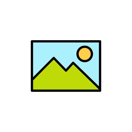 Picture icon isolated on white background. Picture vector icon. photo gallery icon vector