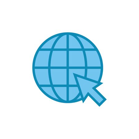 Web icon isolated on white background. Website vector icon. Internet world vector
のイラスト素材