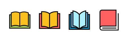 Book icons set. Book vector iconのイラスト素材