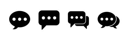 Chat icons set. Chat vector icon. Speech bubbleのイラスト素材