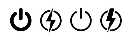 Power icons set. Power Switch Icon. Start power icon