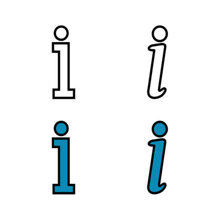 set of Information icons. Info sign. About usのイラスト素材
