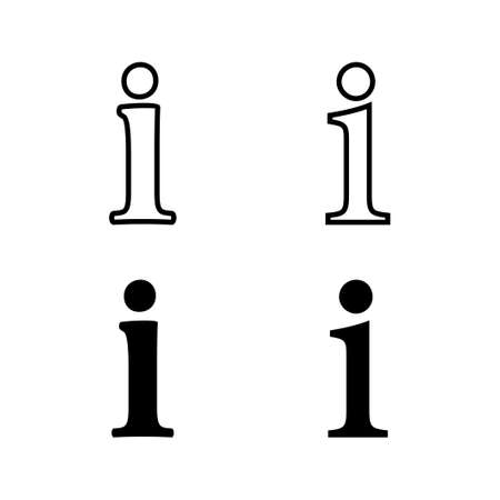 set of Information icons. Info sign. About usのイラスト素材