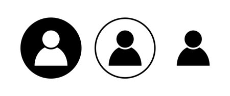 people icons set. person icon. User vector iconのイラスト素材