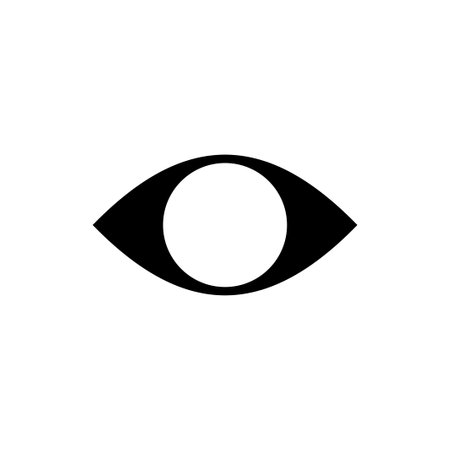 Eye icon isolated on white background. Look and Vision icon. Eye vector iconのイラスト素材
