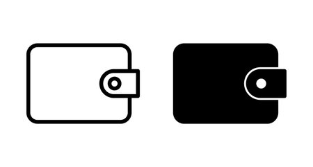 Wallet Icon vector isolated on white background. money wallet iconのイラスト素材