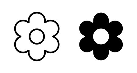 Flower icon vector isolated on white background. flower vector. flower symbolsのイラスト素材