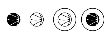Basketball icon vector isolated on white background. Basketball ball icon. Basketball logo vector iconのイラスト素材