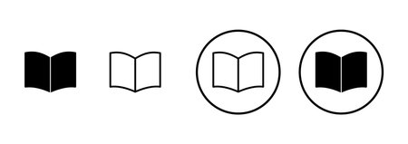 Book icon vector isolated on white background. Book vector icon. ebook iconのイラスト素材