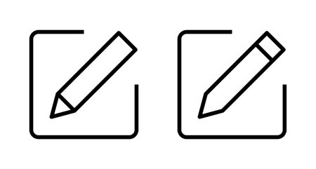 Edit icon vector isolated on white background. Pencil icon. sign up Icon vector. edit textのイラスト素材