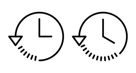 History icon vector isolated on white background. History vector iconのイラスト素材