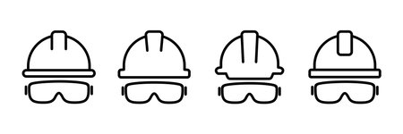 Helmet icon vector isolated on white background. Motorcycle helmets. Racing helmet. construction...