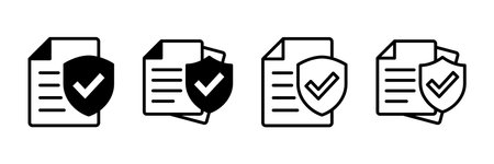 Insurance icon vector isolated on white background . Insurance vector iconのイラスト素材