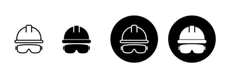 Helmet icon vector isolated on white background. Motorcycle helmets. Racing helmet. construction helmet icon. Safety helmetのイラスト素材