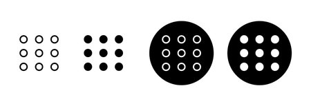 Menu Icon vector isolated on white background. web menu iconのイラスト素材
