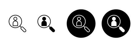 Hiring icon vector isolated on white background. Human resources concept. Recruitment. Search job vacancy icon. Hire. Find people iconのイラスト素材